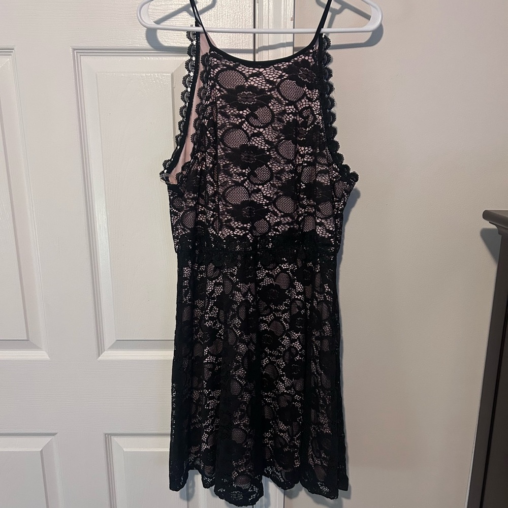 Lily Rose Black Lace Dress - XL